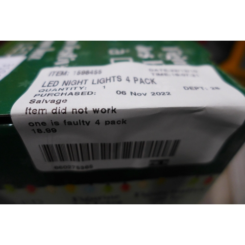 3196 - LED Holiday Lights 4 Pack   (283-147) * This lot is subject to VAT