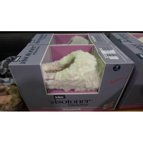 3257 - 2 pairs of women's Totes slippers - both size small/3-4 * this lot is subject to VAT