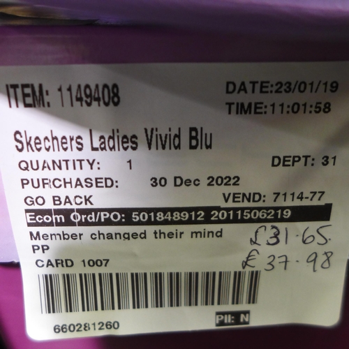 3272 - 2 Pairs of women's purple Skechers UK sizes 5 & 6 * this lot is subject to VAT