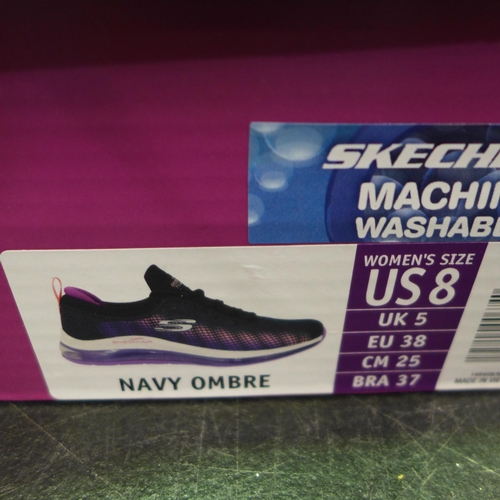 3272 - 2 Pairs of women's purple Skechers UK sizes 5 & 6 * this lot is subject to VAT