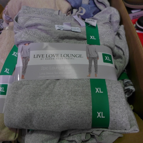 3280 - Box of women's loungewear - various sizes/styles, etc. * this lot is subject to VAT