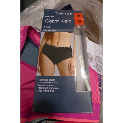 3289 - Bag of women's underwear including Calvin Klein and DKNY, various sizes, styles, etc. * this lot is ... 