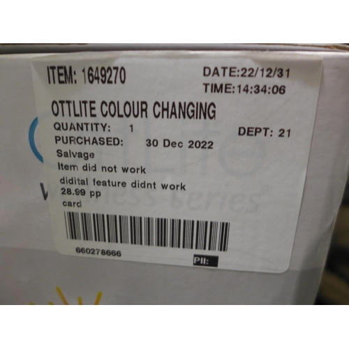 3312 - Ottlite Colour Changing LED Desk Lamp (283-354) * This lot is subject to VAT