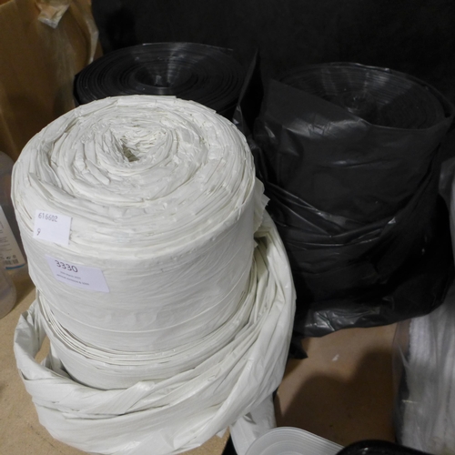 3330 - 4 Rolls of bin liners - mixed size * this lot is subject to VAT