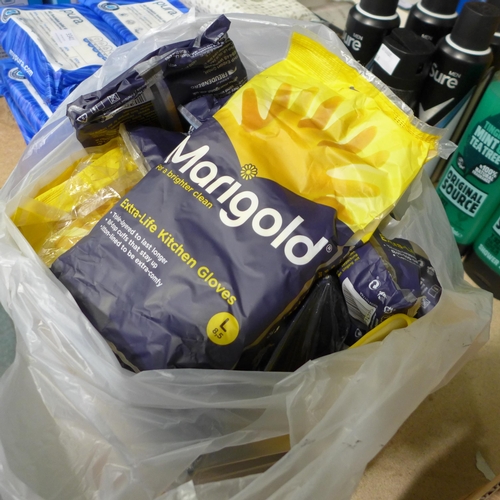 3340 - Bag of Marigold kitchen gloves - mixed size * this lot is subject to VAT