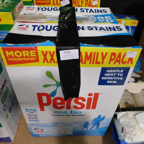 3345 - 2 Boxes of Persil washing powder (130 wash each - both open) * this lot is subject to VAT