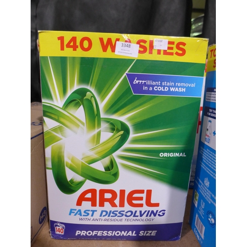 3348 - 140 Wash Ariel washing powder - open * this lot is subject to VAT