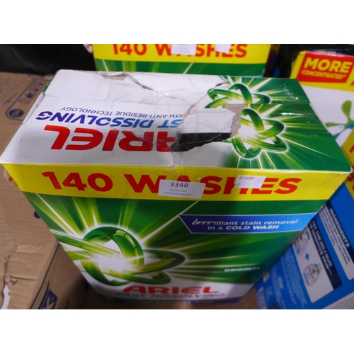 3348 - 140 Wash Ariel washing powder - open * this lot is subject to VAT