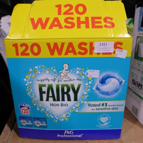 3351 - 120 Wash Fairy washing tablets - sealed * this lot is subject to VAT