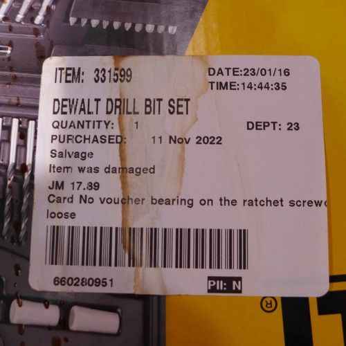 3096 - DeWalt Drill Bit Set (285-30) * This lot is subject to VAT