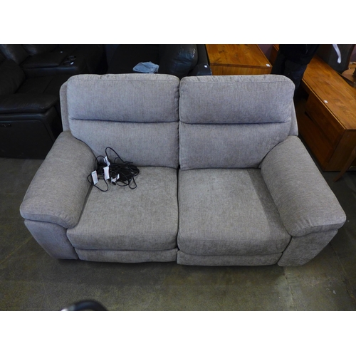 1585 - Grace Mink Fabric 2-Seater Recliner Fabric Sofa, original RRP £749.99 + VAT (4162-14) * This lot is ... 