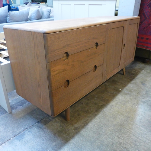 1506 - A Tambour Holcot mid century style sideboard, missing back board, some marks