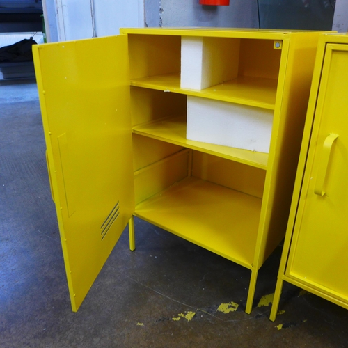 1538 - A yellow industrial style locker