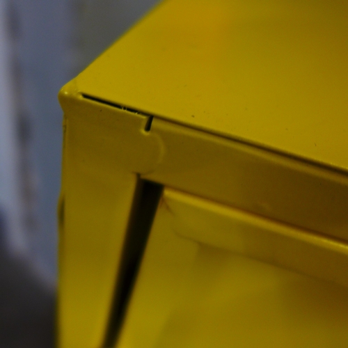 1538 - A yellow industrial style locker