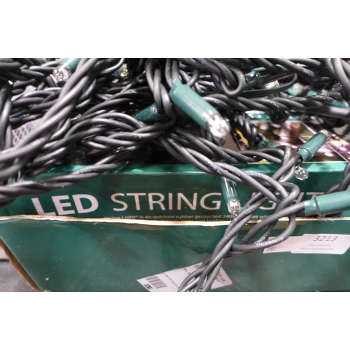 3213 - Two boxes LED Icicle Lights 4Mtr     (283-106,107) * This lot is subject to VAT