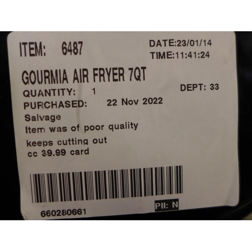 3235 - Gourmia Air Fryer 7QT(285-13) * This lot is subject to VAT