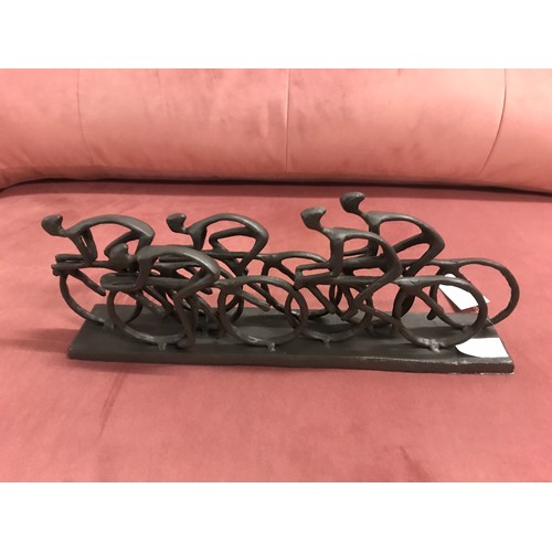 1372 - A metal cyclist sculpture (960630)