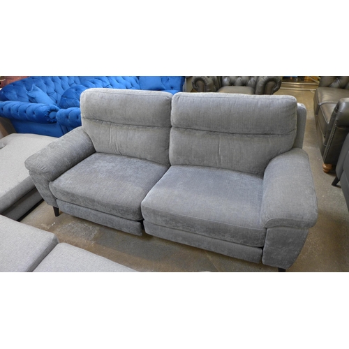 1504 - Grace Char Fab Large 2 Seater fabric Recliner sofa, original RRP -£874.99 + VAT (4163-22) * This lot... 