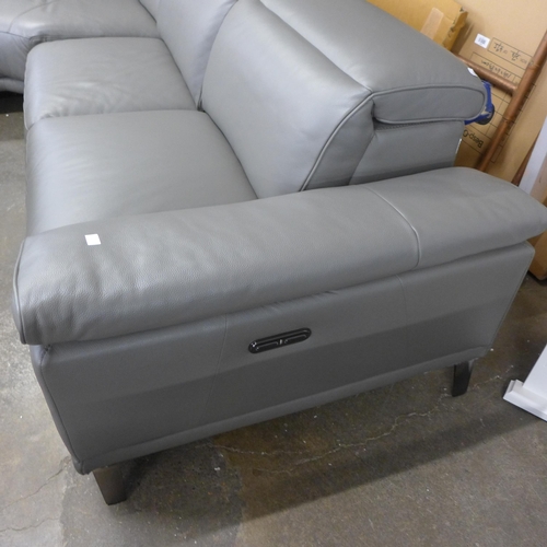 1518 - Kuka Rachel M.Grey Lefthand  Sectional sofa, scuffed back corners,original RRP -£1833.33 + VAT (4163... 