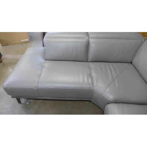 1518 - Kuka Rachel M.Grey Lefthand  Sectional sofa, scuffed back corners,original RRP -£1833.33 + VAT (4163... 