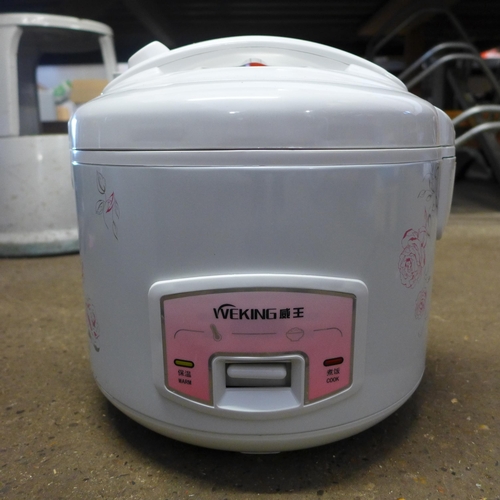 2160 - Boxed unused Wen-King authentic Chinese 700W high power quick rice cooker with warming function rrp ... 