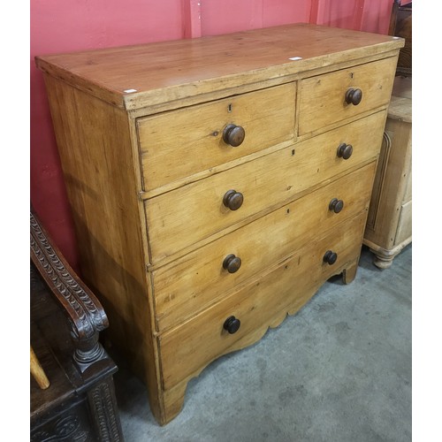 7 - A George III pine chest of drawers