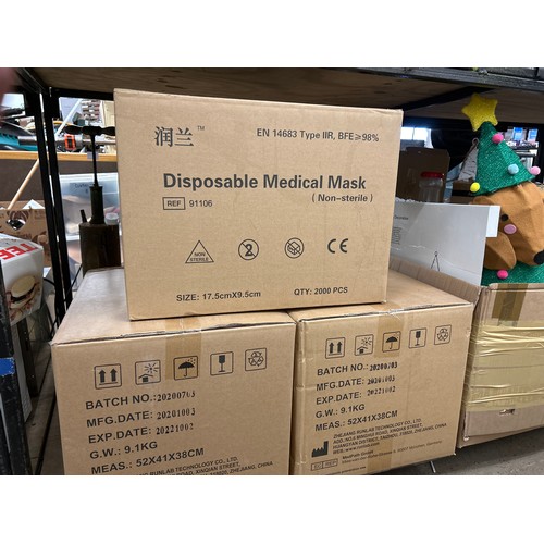 2092 - 3  Boxes of medical masks (2,000 per box)