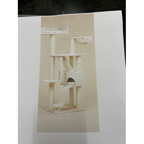 2104 - Cat climbing tree with instructions - used (approx. 7ft tall)
