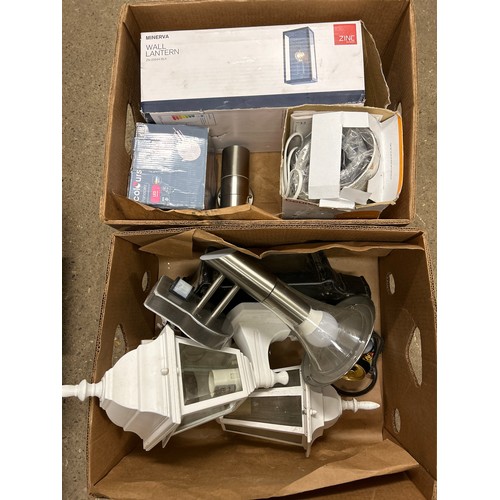 2114 - Various outdoor lights 2 boxes