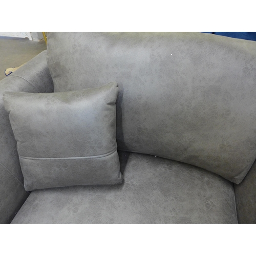 1346 - A slate upholstered love seat