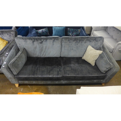 1429 - A Barker and Stonehouse Dolce magnesium upholstered four seater sofa - faded