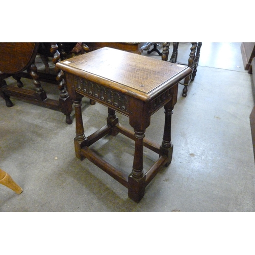 151 - A 17th Century style joint oak stool