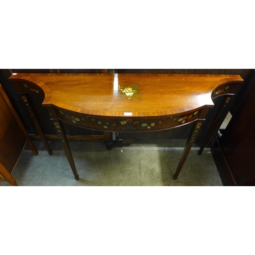 227 - A Sheraton Revival painted mahogany console table