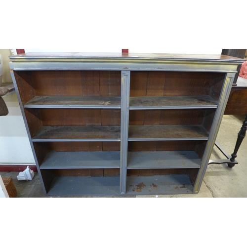 230 - A Victorian mahogany bookcase top