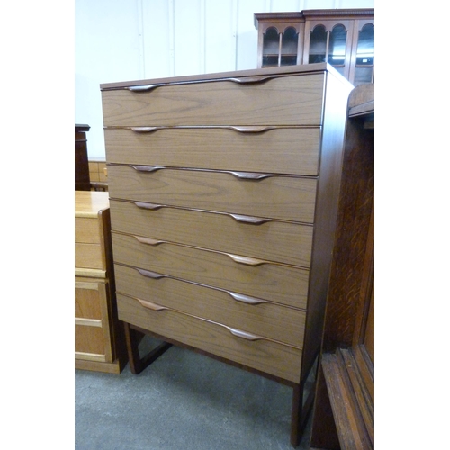 28 - A Europa teak chest of drawers