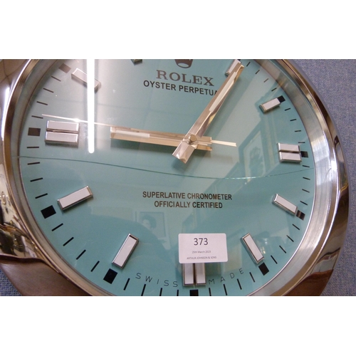 332 - A Rolex style dealer's wall clock, a/f