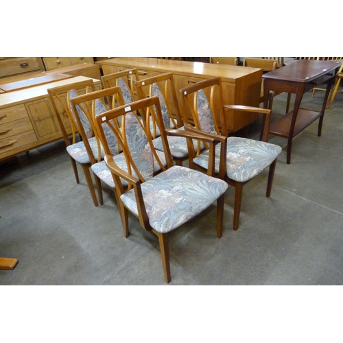60 - A set of six G-Plan Fresco teak dining chairs
