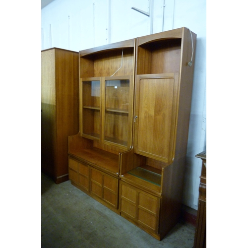 64 - Two Nathan teak wall units and a corner TV stand