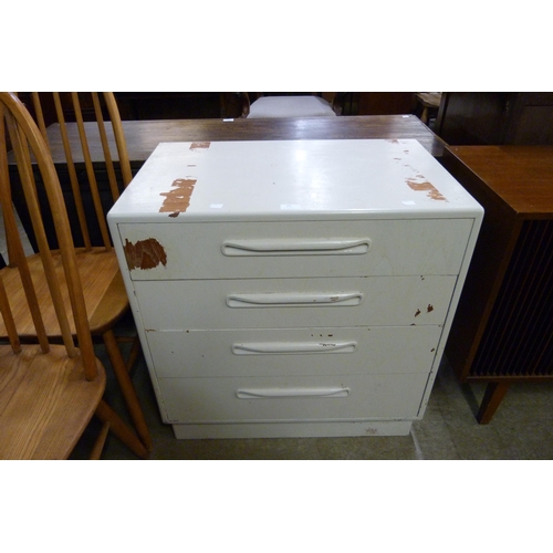 69 - A painted G-Plan Fresco teak chest of drawers