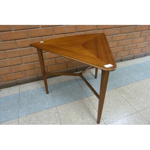 7 - A rare G-Plan 8015 model tola wood triangular coffee table