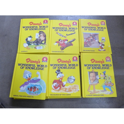 1184 - A set of Disney, Wonderful World of Knowledge Encyclopedias 1-25 **PLEASE NOTE THIS LOT IS NOT ELIGI... 