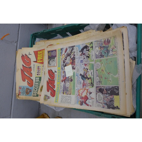 1195 - A 1960's comic collection including Jag, Tiger, etc. **PLEASE NOTE THIS LOT IS NOT ELIGIBLE FOR POST... 