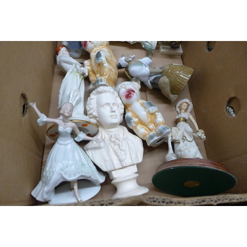 1208 - A collection of figures and two Art Deco Bonzo figures **PLEASE NOTE THIS LOT IS NOT ELIGIBLE FOR PO... 