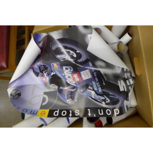 1212 - A box of Moto GP, Superbikes and other motorcycle posters, 1990s/2000s **PLEASE NOTE THIS LOT IS NOT... 