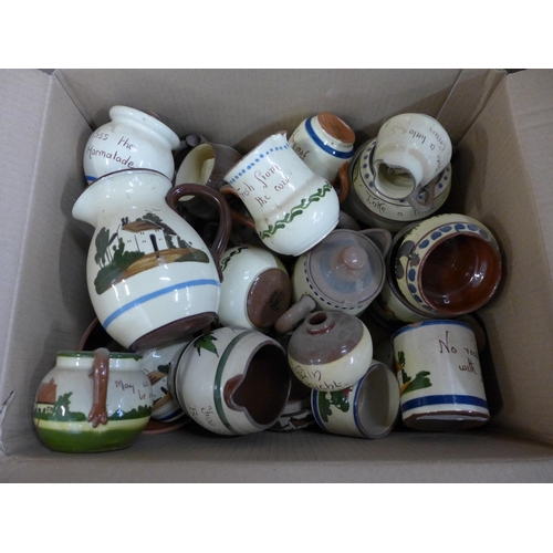 1228 - A box of Devon motto ware pottery **PLEASE NOTE THIS LOT IS NOT ELIGIBLE FOR POSTING AND PACKING**