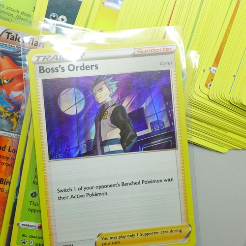630 - Pokemon cards:- 150 Crown Zenith, 150 Silver Tempest and 30 Holos