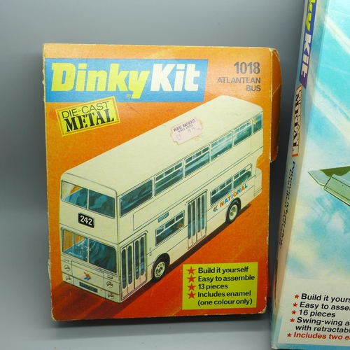 631 - Two Dinky Toys kits - Atlantean Bus and Panavia Multi Role Combat Aircraft