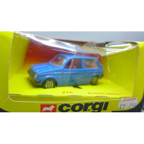 646 - Three Corgi die-cast model vehicles, 275, 425 and 338, boxed