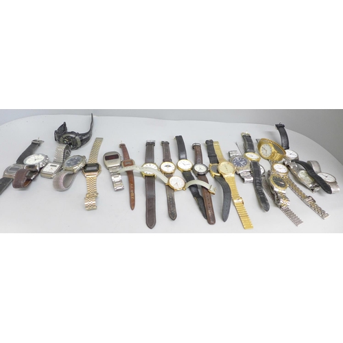 683 - A collection of wristwatches
