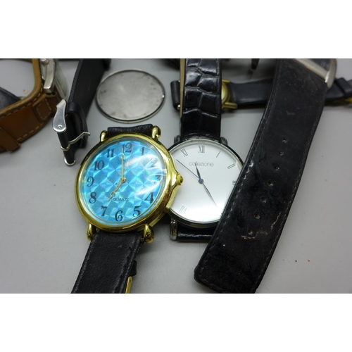 689 - A collection of wristwatches including six Sekonda, Citron, Limit, etc.